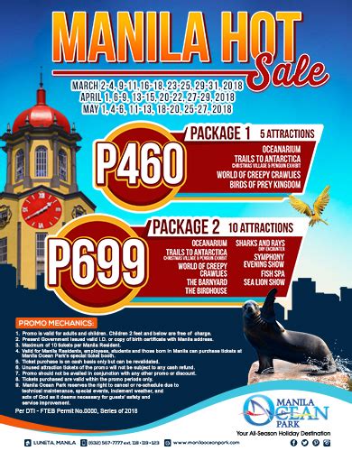 Manila Ocean Park Promos for Manila Residents.